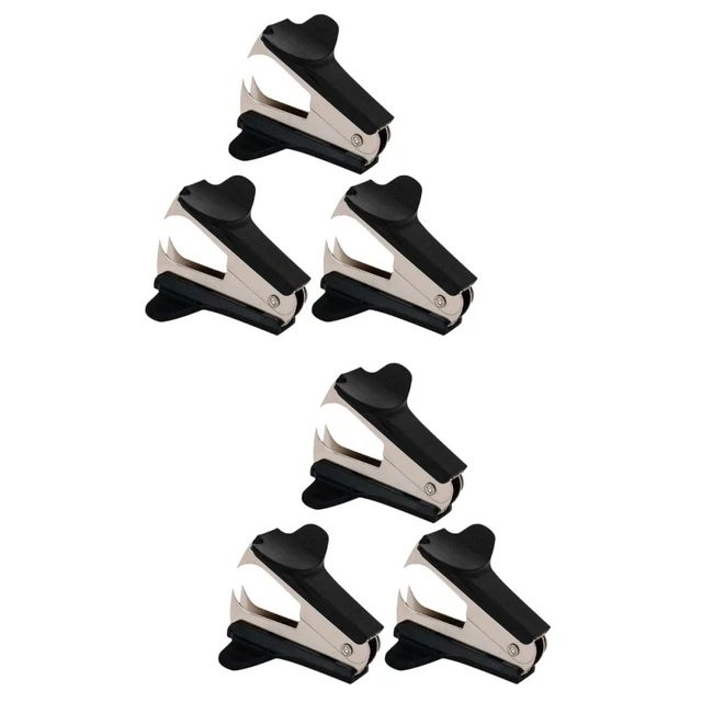 6 Pcs Plastica Di Base Ufficio Levapunti Metallo Strumenti Universali