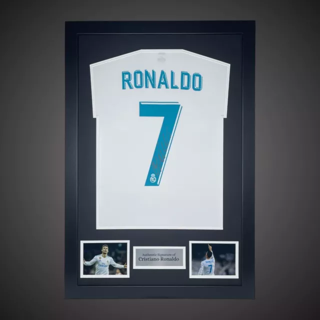 Fantastic Cristiano Ronaldo Hand Signed And Framed Real Madrid Shirt £599