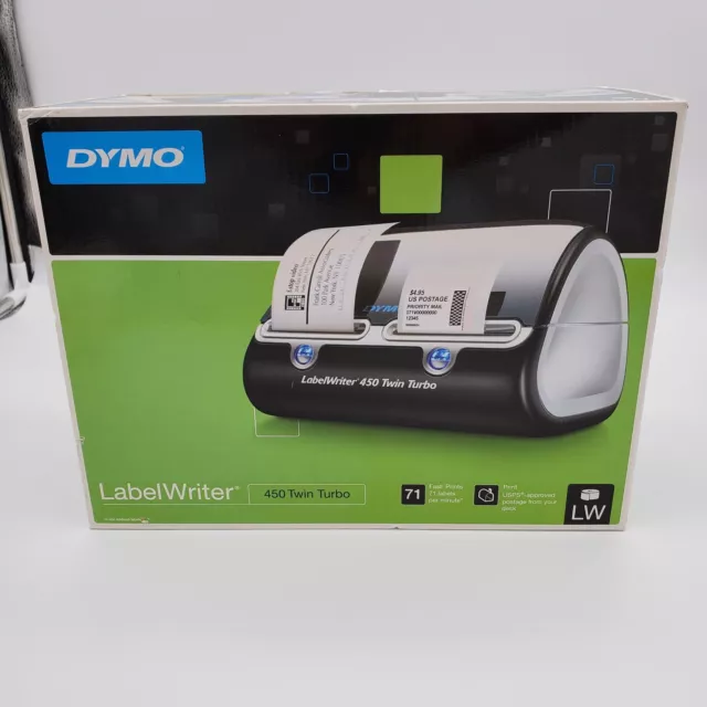 Dymo Label Writer 450 Twin Turbo Direct Thermal Label Printer for PC & Mac NIB