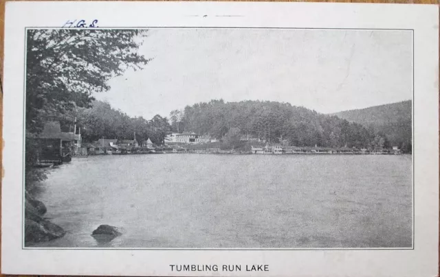 Pottsville, PA 1905 Postcard: Tumbling Run Lake - Pennsylvania Penn