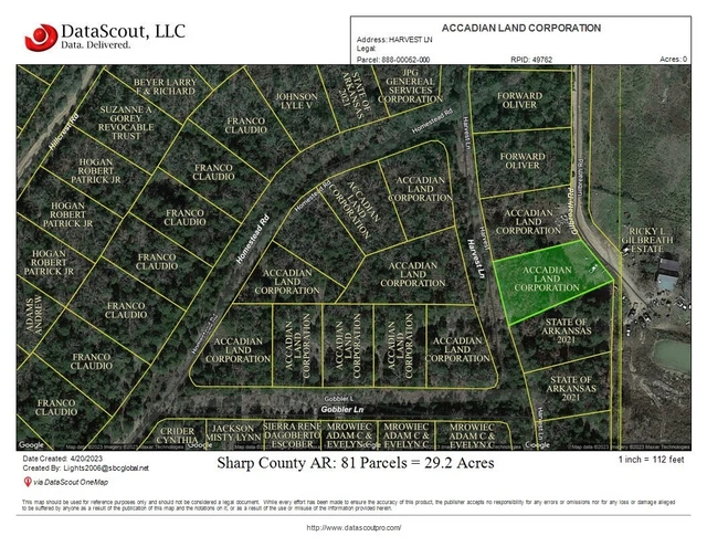 Residential Real Estate - .40 Acre Land Lot - Sharp County Arkansas - No Reserve