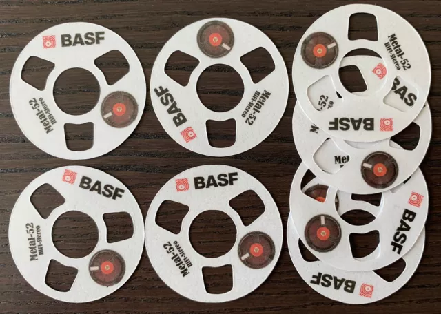 2x Reel To Reel Cassette Tape Ghettoblaster Boombox Selfmade (8 Reels) BASF