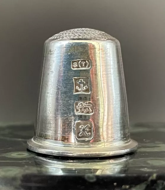 Sterling Silver Thimble Birmingham 1997 Swann Thimbles