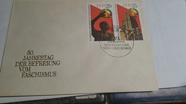 Briefmarkensammler 2xErsttagsbriefe 30. Jahrestag Befreiung vom Faschismus