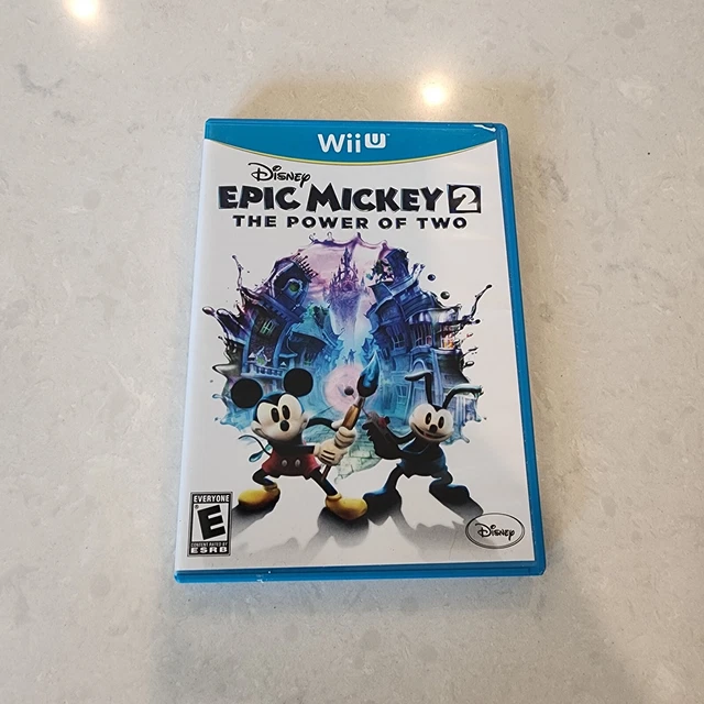 Jeu Epic Mickey 2 Pour Wii U - Version Anglaise/espagnole, Complet, Très Bon état