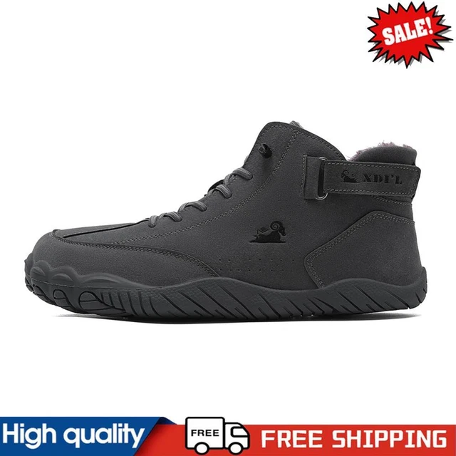 MEN SNOW BOOTS with Hook And Loop Closure Ankle Boots HighTop Shoes