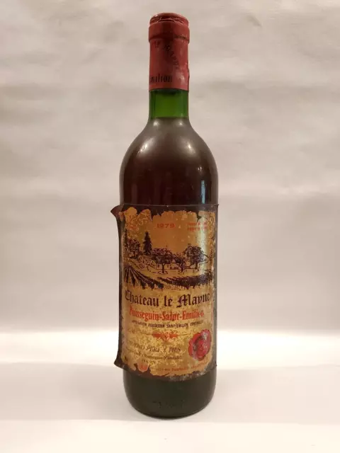 Vin - 1 Bouteille de Château Le Mayne Puisseguin - Saint Emilion - 1979