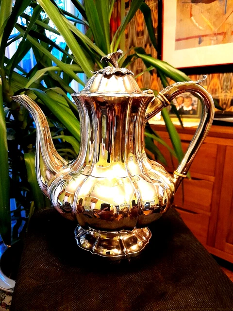 Stupenda Caffettiera Argento Sterling 900Gms William 1V Lias Bros Lnd 1830 Excon