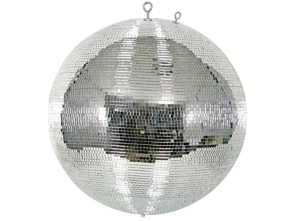 BOULE A FACETTES EN VERRE VERITABLE 50cm  SONO DISCO FETE JEU LUMIERE ECLAIRAGE