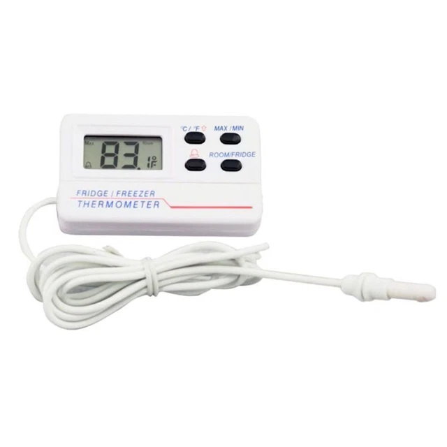 Termometro Digitale Per Frigorifero Con Ampio Display LCD E Memoria Alta Temperatura