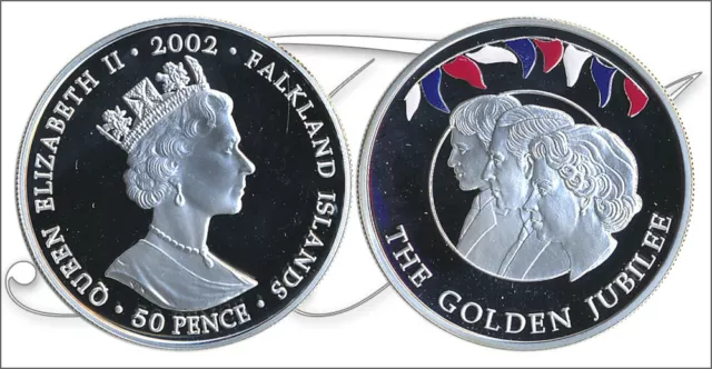 Falkland - Coins Commemorative- Year: 2002 - Number KM00077a.1 - Proof 50 Peni