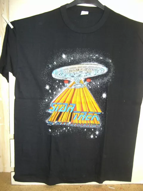 T-shirt vintage: Star Trek NG: USS Enterprise NCC-1701-D (XL) (USA,1989)