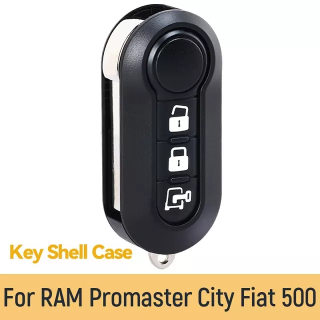 For RAM Promaster 1500 2500 City Fiat 500 2012-2021 Remote Key Shell Case Fob