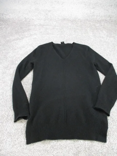 Theory Sweater Womens Small Petites Cashmere  Black Pullover