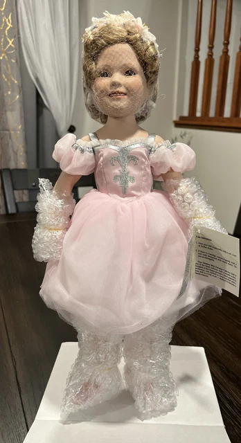 Danbury Mint The Shirley Temple Ballerina Porcelain Doll NIB 16” Signed J Belle