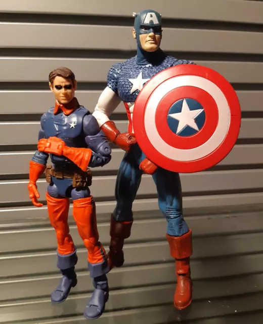 Marvel Legends Comics Captain America & Bucky Barnes toy figures RARE!