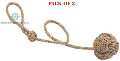 Jumbo Size Pair of Nautical Curtain Tie Back/Rope Ties/Shabby Chic Ties