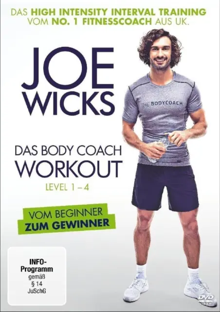 Das Body Coach Workout : Level 1-4 DVD Sport (2018) Joe Wicks New Amazing Value
