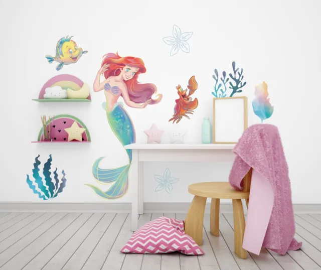 Ariel The Little Mermaid Disney Princess Decal Wall Sticker Decor Art Mural Girl