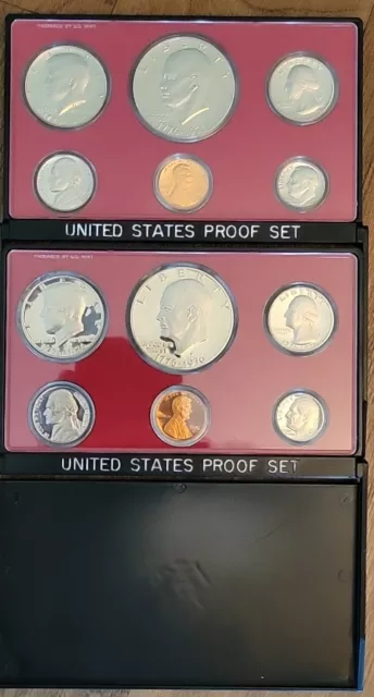Lot Of 2 1976 US  Mint Proof Sets . NO OGP