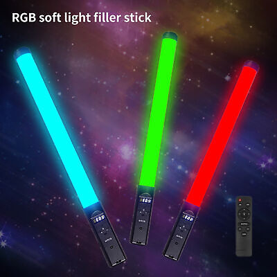 Barra de luz LED no deslumbra, mango ajustable, luz de relleno LED RGB Stick,