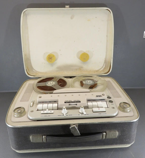 Grundig Registratore A Nastro Valvolare, Funzionante.
