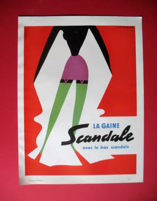 Scandal Low Sheath Press Release Jacquelin Ad 1953