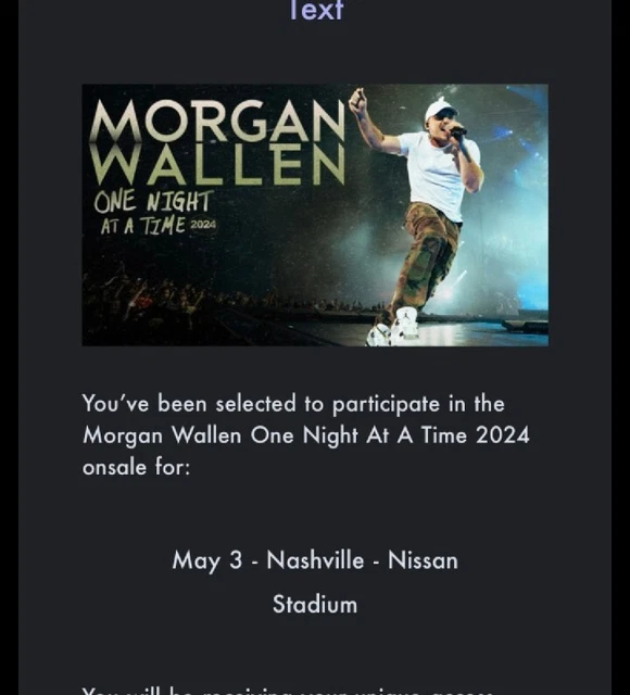 TICKETMASTER WALLEN Presale Code May 3rd 2024 Nashville Nissan
