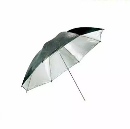 Ex-Pro Umbrella  33" 84cm Photo Light Studio Diffuser Reflector Black & Silver
