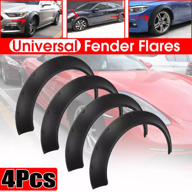 4Pcs 80cm Universal Flexible Car Fender Flares Extra Wide Body Wheel Arches