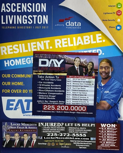 2017 Telephone Directory ASCENSION/LIVINGSTON Parishes, Louisiana EATEL