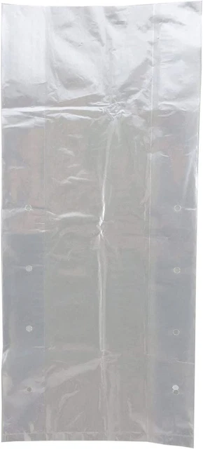 Plastic Bag-Clear LDPE Poly Vented Produce Bags 8x4x14 0.8 mil 1000 Bags/cs