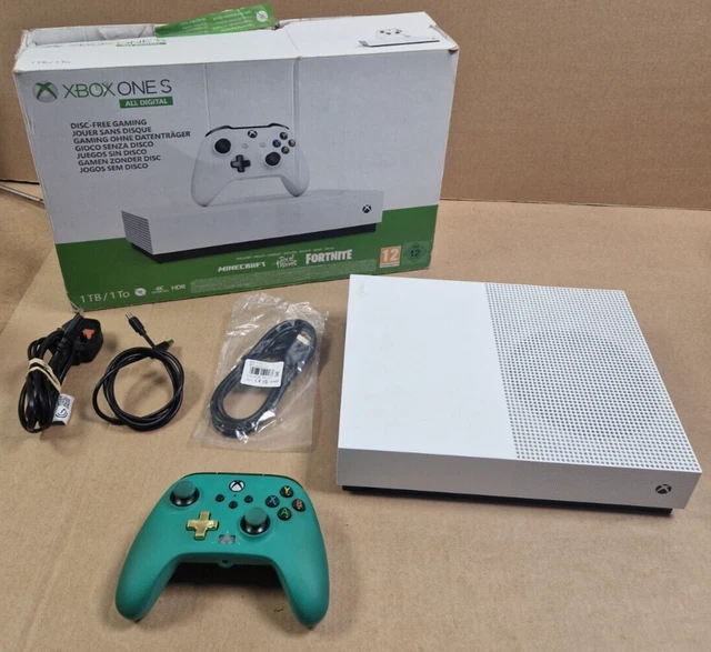 Console Xbox One S 1 TB edizione completamente digitale - 1 controller cablato + cavi