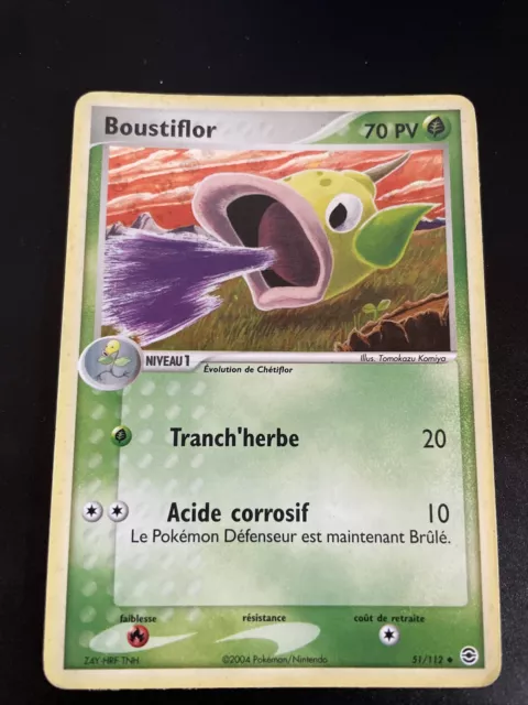 Boustiflor Holo - Pokemon 51/112 Ex Rouge Feu Vert Feuille Tres Bon Etat Fr