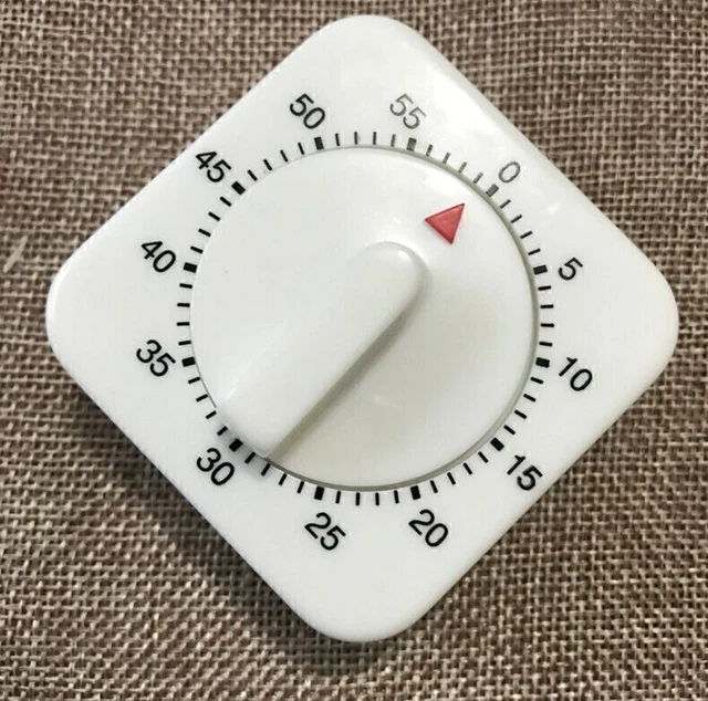 NUEVO Anillo Largo Campana Fuerte 1 hora/60 min Cocina Cocina Arranque Mecánico Temporizador