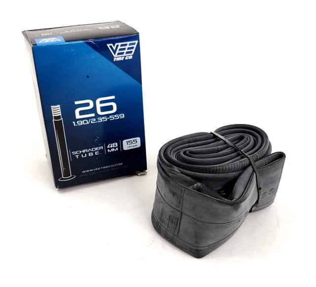 Vee Tire Co Mountain Bike Inner Tube, 26x1.9-2.35" w/ 48mm Schrader Valve