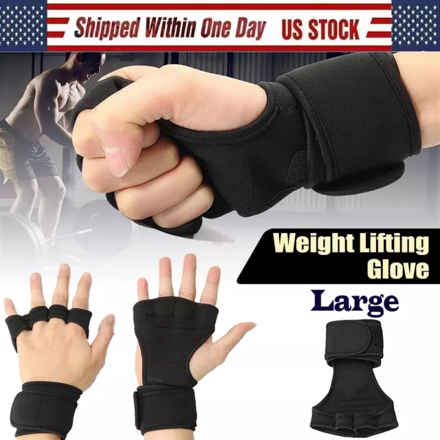Weight Lifting Gym Gloves, Fitness, Bodybuilding, Workout Gloves for Men