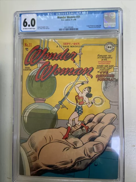 Wonder Woman 31 (1948) CGC GRADED 6.0 FINE | 1st app Mary Dean, Roy Dirke