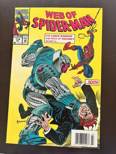 Web Of Spider-man #114 Newstand Edition, Vol. 1 Very Low Print Never Opened
