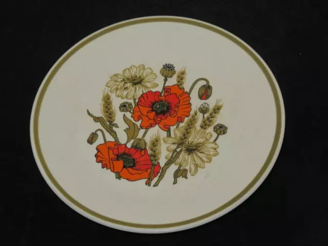 RETRO Replacement China J&G Meakin STUDIO WARE Side Plate POPPY UNUSED 1970s