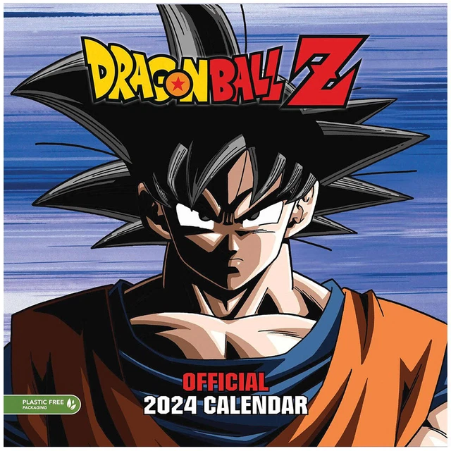 DRAGON BALL Z Square Calendar 2024 Official Merchandise Gift Idea UK
