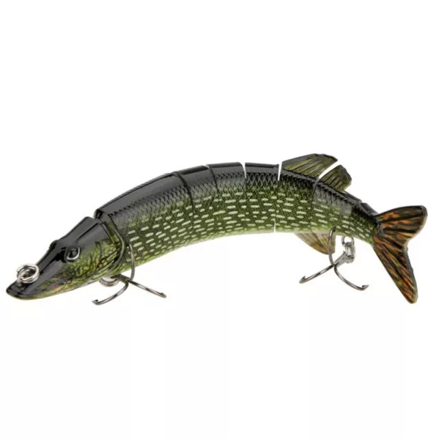 20cm 40g Lifelike Multi-jointed 8-segement Pike Muskie Fishing Lure Swimbait