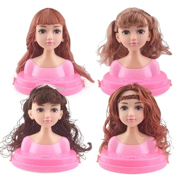 Styling Doll Head Play Set Kids Toy Beauty Girls Make Up Accessories Toys  Gift