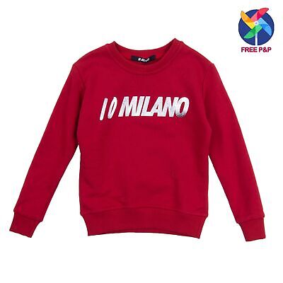 10 Milano felpa taglia 2Y rivestito con Logo Made in Italy