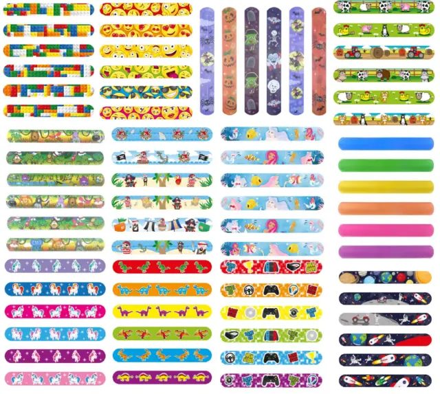 Snap Bracelet Slap Band Kids Party Fillers Girls Boys Toys Loot Bag Filler Toy