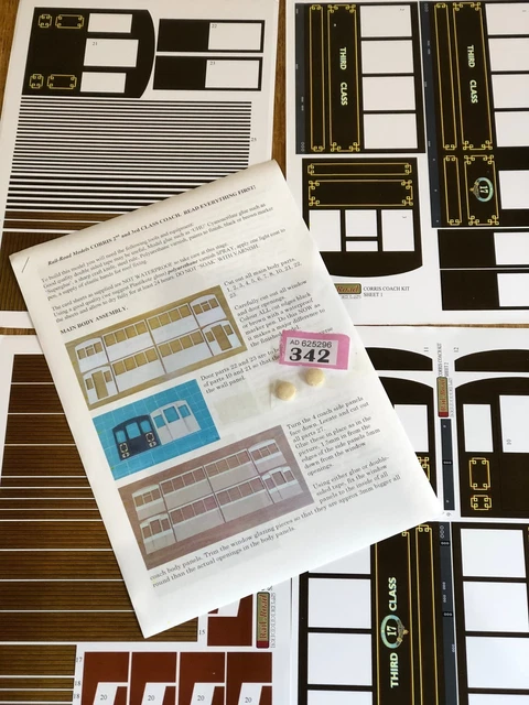 RAIL-ROADMODELS CORRIS 3RD Class coach body kit P342 EUR 18,78 ...