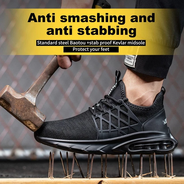 STEEL TOE CAP Work Safety Trainers Mens Womens Boot Shoes Lightweight ...