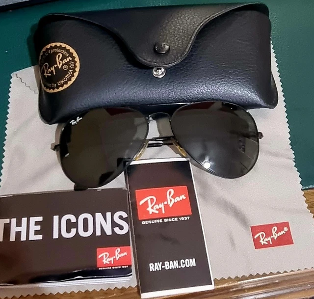 Ray-Ban RB3025 Occhiali da Sole Unisex  Misura 58-14 Aviator Metal