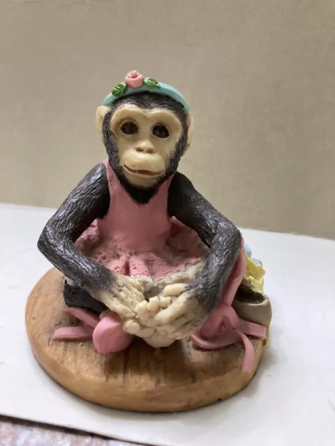 Chimpanzee,chimp Ballerina Outfit Figure,M3007,Simply Chimps,Sheridan Studios