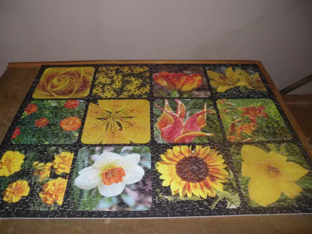 SPRINGBOK 1000 piece puzzle, "Garden Blooms", complete as shown
